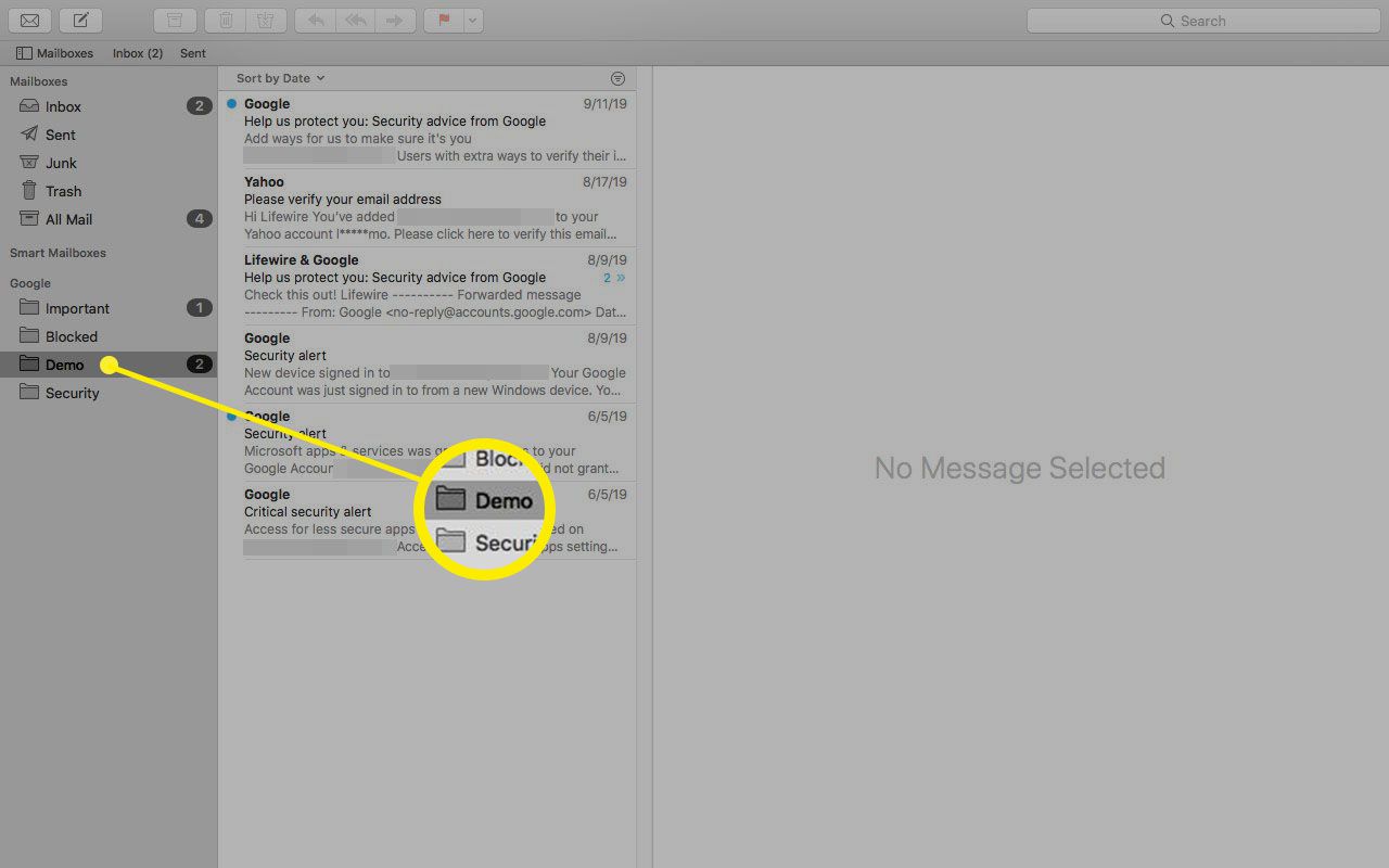 directing sent email to the correct file folder in outlook 2011 for mac