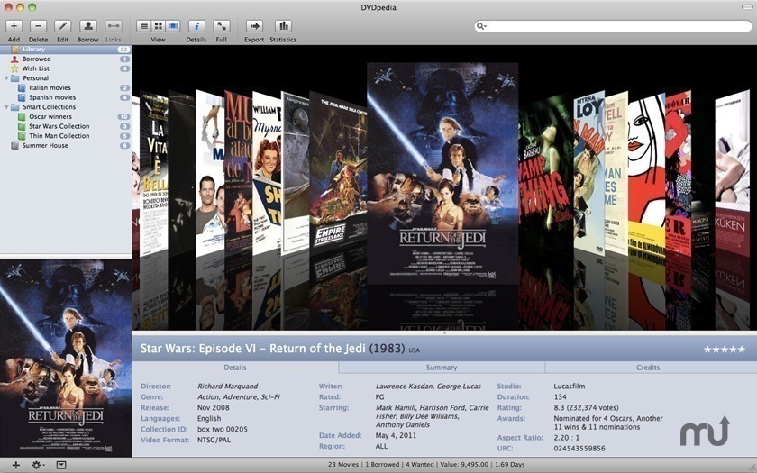 dvd data content cataloging app for mac
